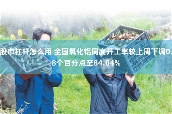 股市杠杆怎么用 全国氧化铝周度开工率较上周下调0.8个百分点至84.04%
