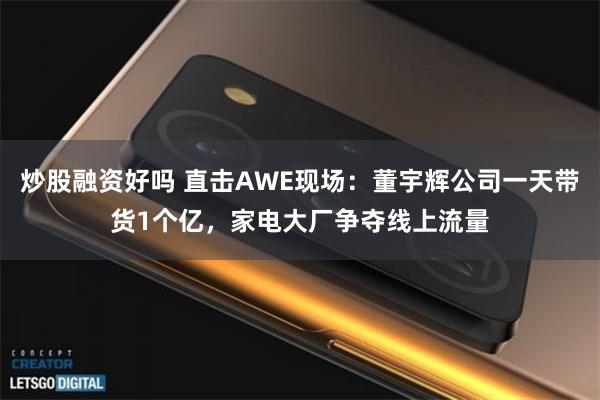 炒股融资好吗 直击AWE现场：董宇辉公司一天带货1个亿，家电大厂争夺线上流量