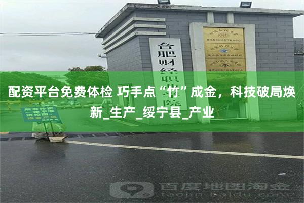 配资平台免费体检 巧手点“竹”成金，科技破局焕新_生产_绥宁